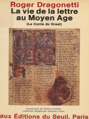 cover image of La Vie de la lettre au Moyen Âge